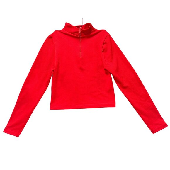 Rue 21 - Women's 1/2 Zip Long Sleeve Shirt - Red - Extra Large - Picture 1 of 12